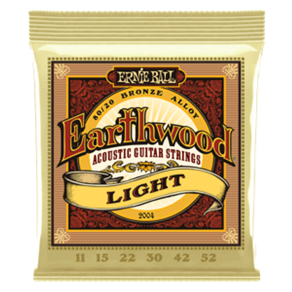 Ernie Ball Earthwood Light Bronze 80/20 Stålstrengesett 11-52