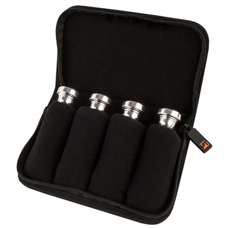 Protec Munnstykkepung A221ZIP Trompet, 4 munnstykker 
