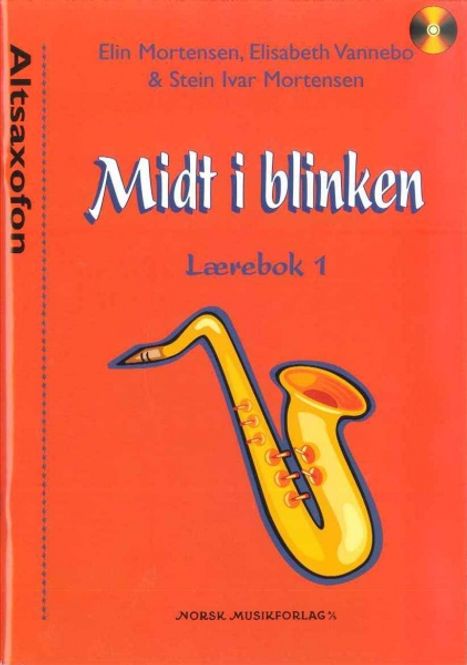 Hovedbilde Midt i Blinken Altsax, bok 1
